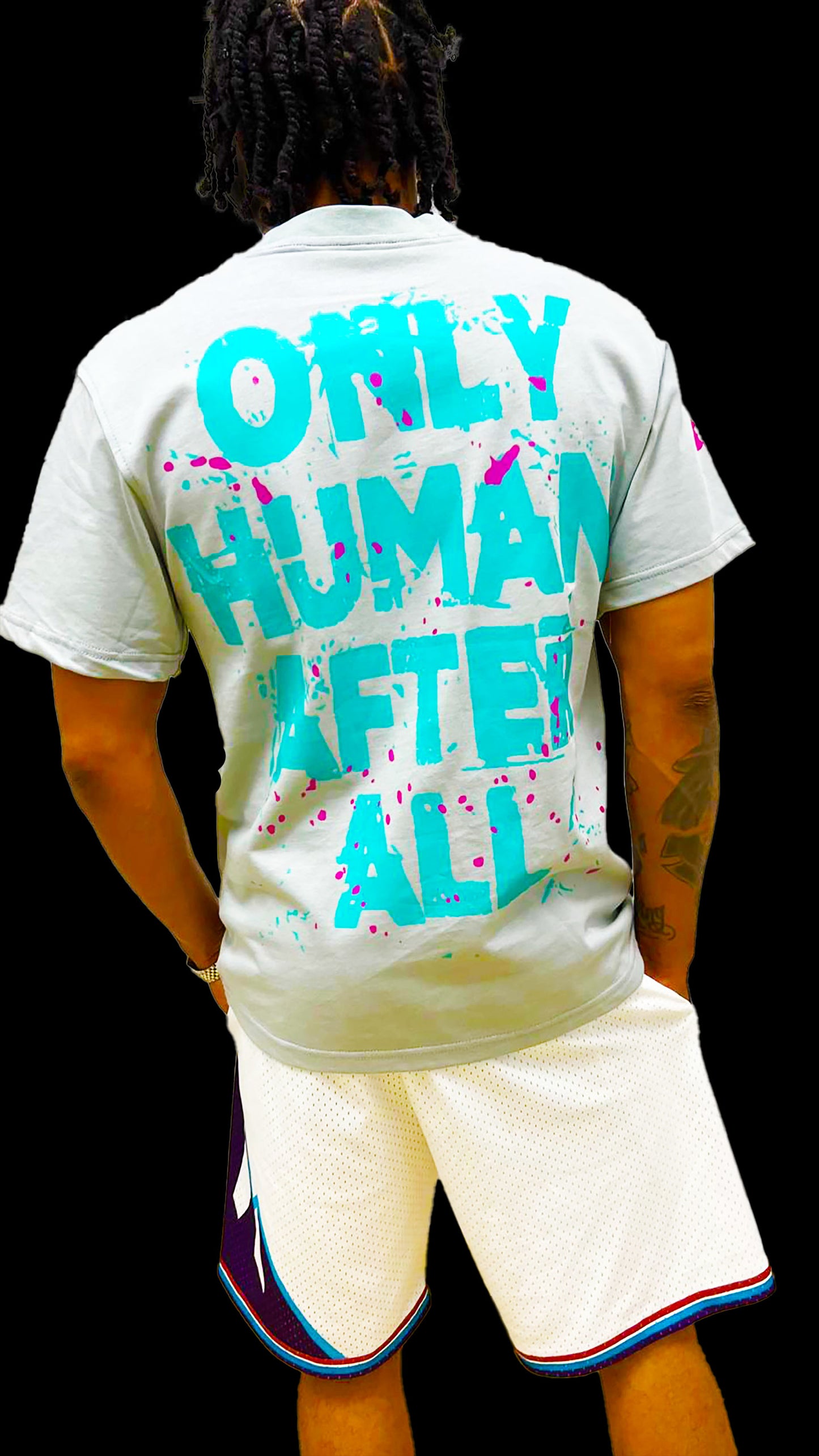 Peace & Chaos "Only Human After All" Heavy Weight Premium-(GREY)-T-Shirt